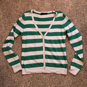 LIMITED Striped V-neck cardigan
